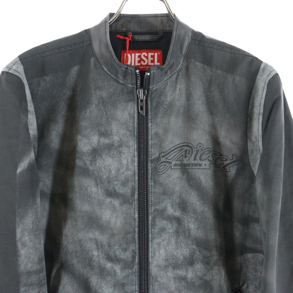DIESEL(ディーゼル) J‐EVERT グラフィックデザイン ジップアップジャケット ブルゾン グレー