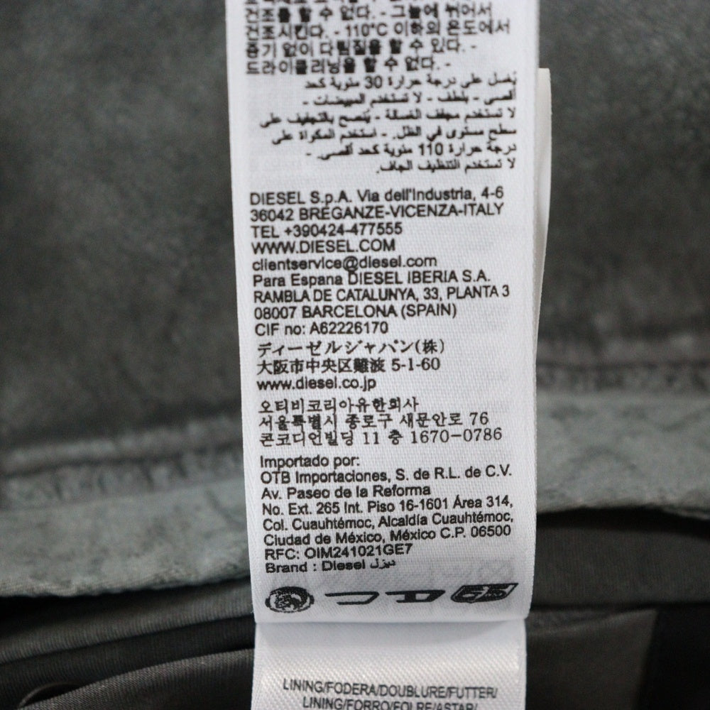 DIESEL(ディーゼル) J‐EVERT グラフィックデザイン ジップアップジャケット ブルゾン グレー