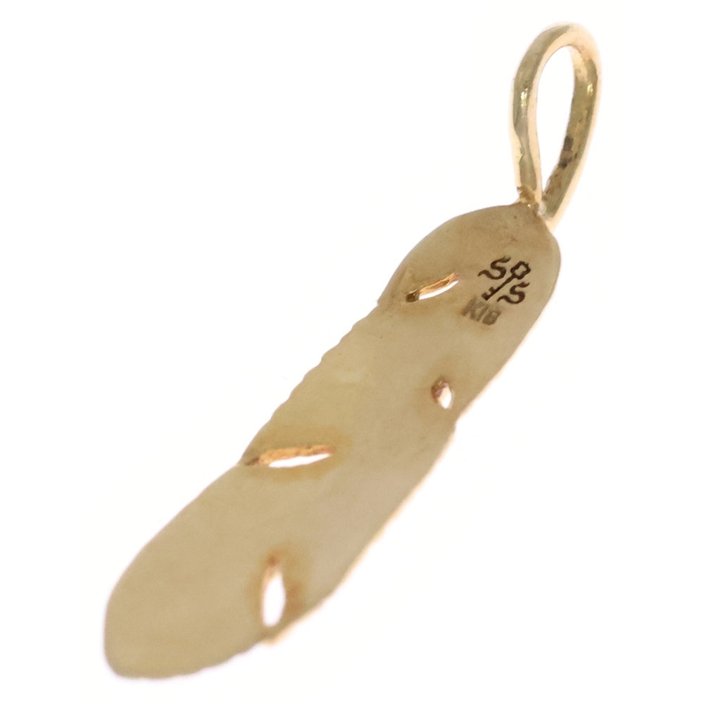 Sympathy of Soul(シンパシーオブソウル) K18 Small Feather Charm スモールフェザーチャーム ネックレストップ ゴールド