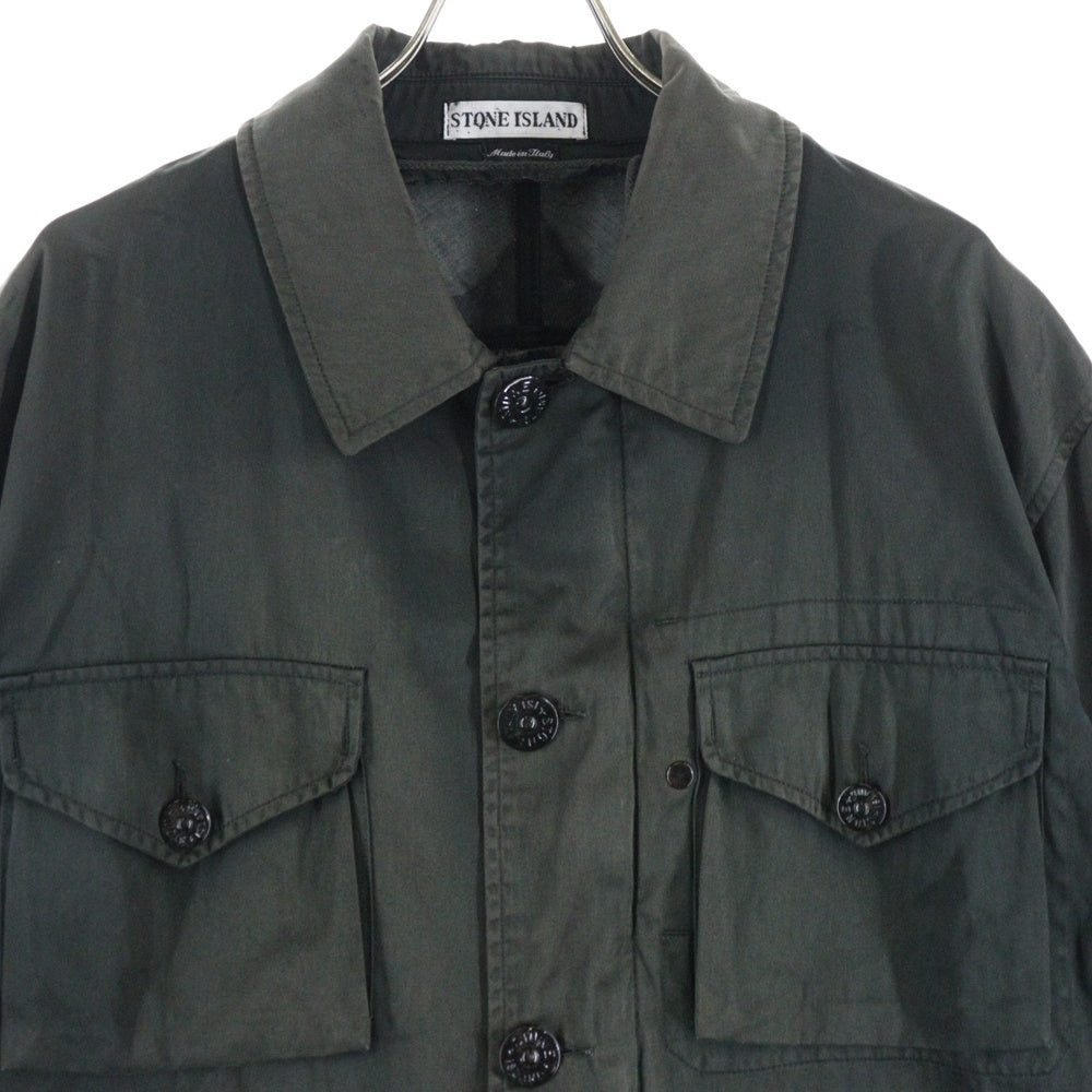STONE ISLAND(ストーンアイランド) 00s アームパッチ ミリタリージャケット カーキ