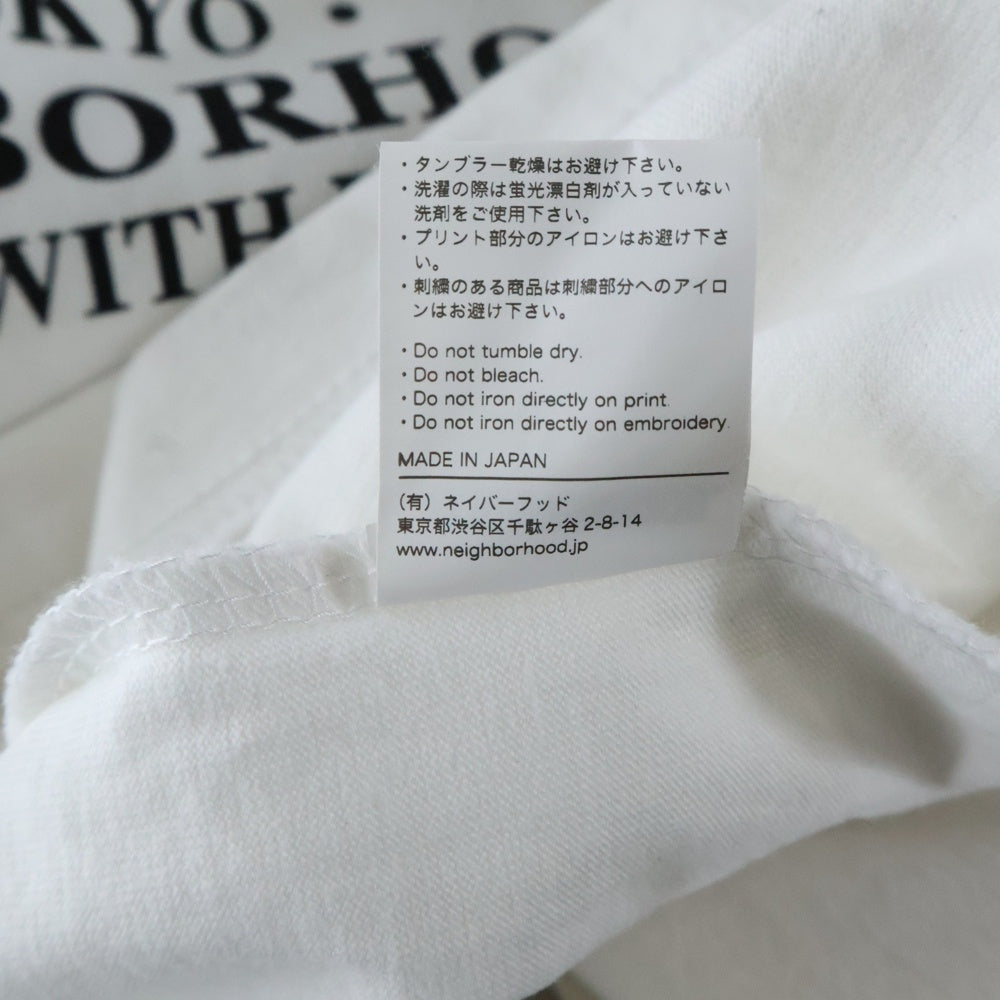 NEIGHBORHOOD(ネイバーフッド) CRAFT WITH PRIDE ロゴプリント 半袖Tシャツ ホワイト