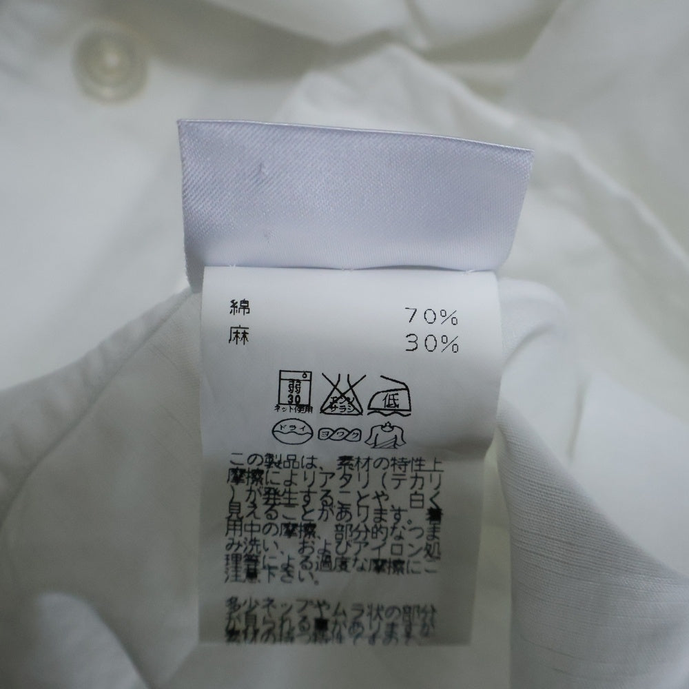 HERMES(エルメス) セリエボタン オーバーサイズ 半袖シャツ ホワイト