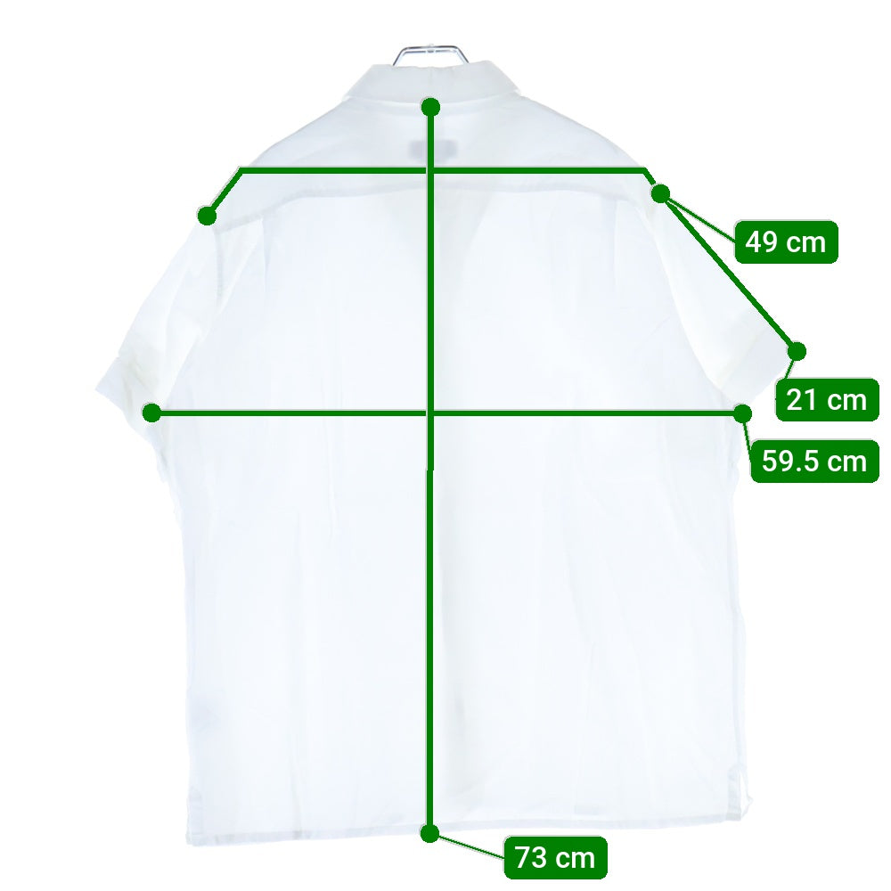 HERMES(エルメス) セリエボタン オーバーサイズ 半袖シャツ ホワイト