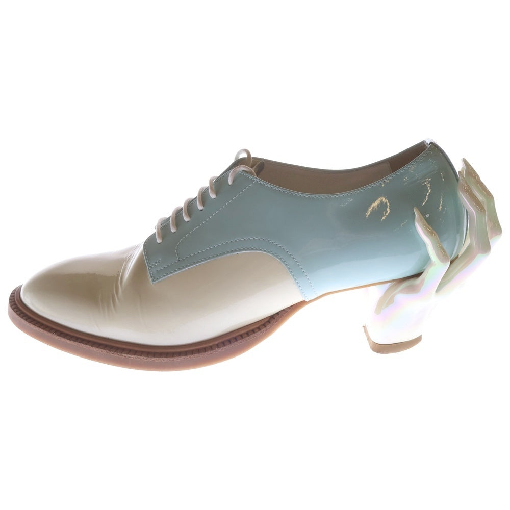 ha | za | ma(ハザマ) 惹きずり込まれる運命のドレスシューズ ローカットシューズ レディース ホワイト/ブルー