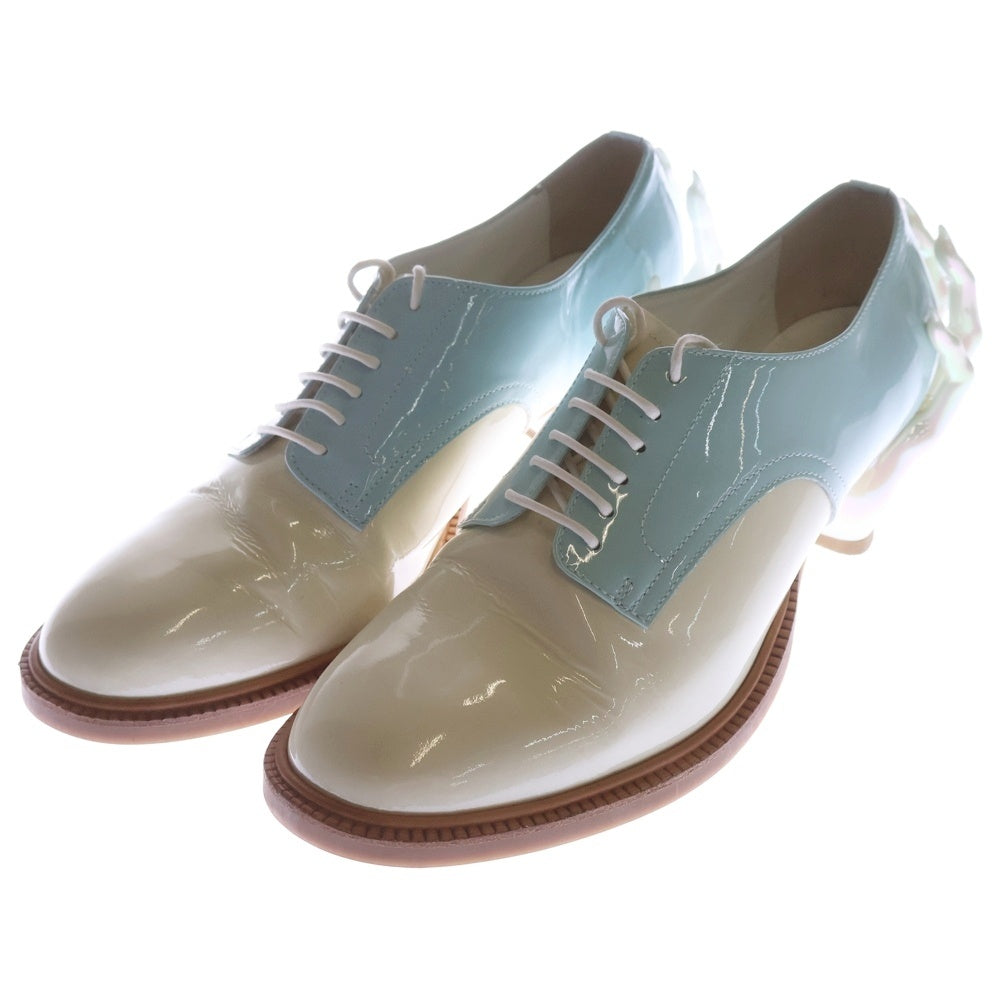 ha | za | ma(ハザマ) 惹きずり込まれる運命のドレスシューズ ローカットシューズ レディース ホワイト/ブルー