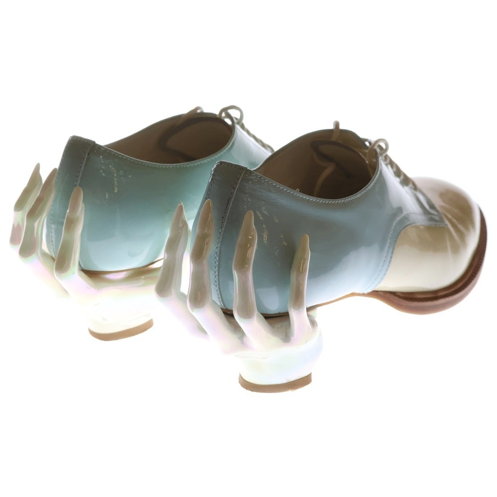 ha | za | ma(ハザマ) 惹きずり込まれる運命のドレスシューズ ローカットシューズ レディース ホワイト/ブルー