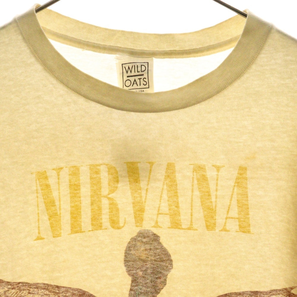 VINTAGE(ヴィンテージ) 90s NIRVANA IN UTERO ニルヴァーナ インユーテロ 両面プリント 半袖Tシャツ ホワイト