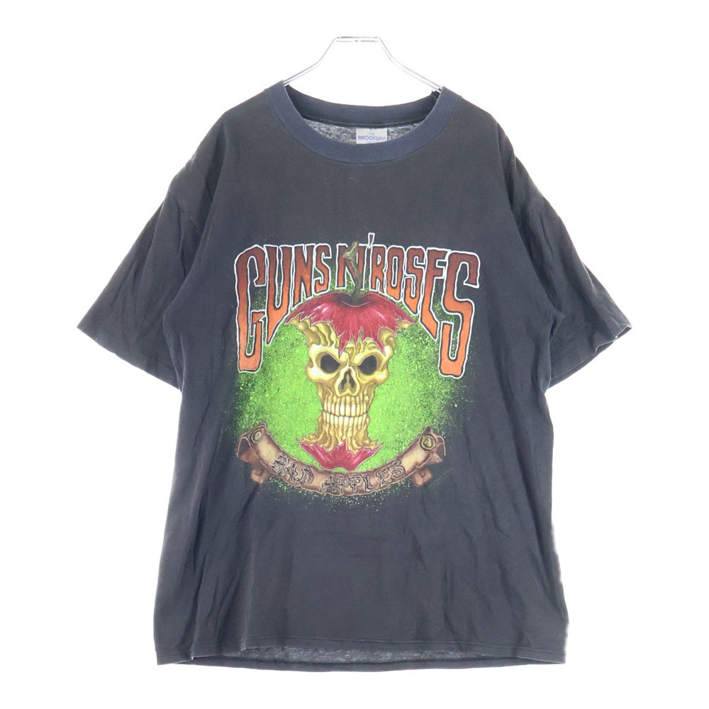 VINTAGE(ヴィンテージ) 90s 1992 GUNS N' ROSES Bad Apple BROCKUM ガンズ アンド ローゼス バッド アップル ブロッカム 半袖Tシャツ ブラック