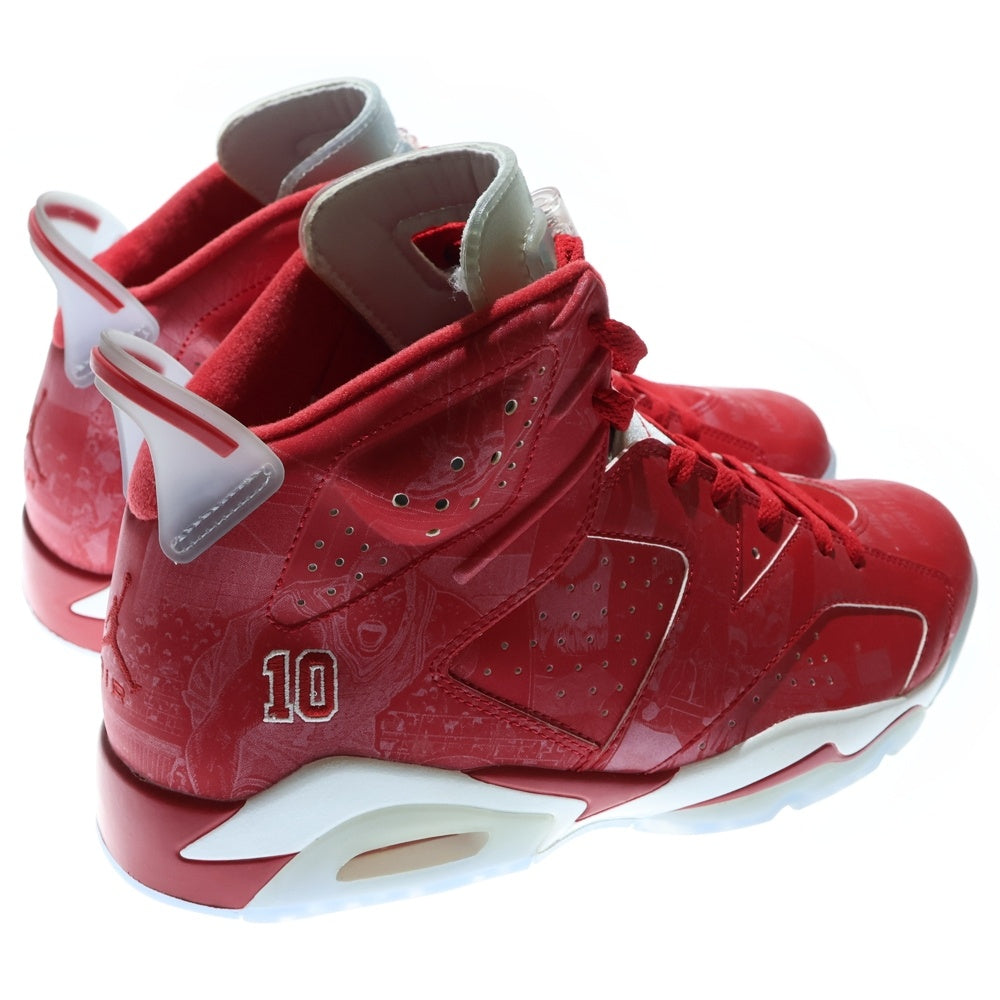 NIKE(ナイキ) 【観賞用】 2014年製 ×SLAM DUNK AIR JORDAN 6 RETRO スラムダンク エアジョーダン6 ハイカットスニーカー レッド 717302-600 US12/30cm