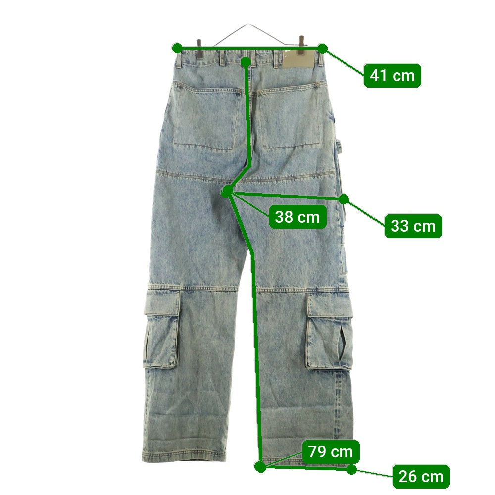 entire studios(エンタイア スタジオ) 24SS HEAVY DENIM CARGO PANTS ヘビーデニムカーゴパンツ インディゴ ES2430SW