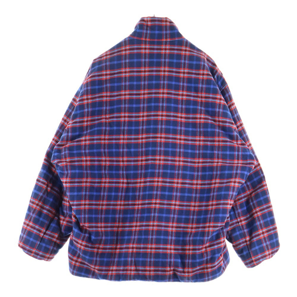 BALENCIAGA(バレンシアガ) 19AW Oversize Check Jacket オーバーサイズ タータンチェック 中綿ジャケット ブルゾン マルチ 584811 TFM06