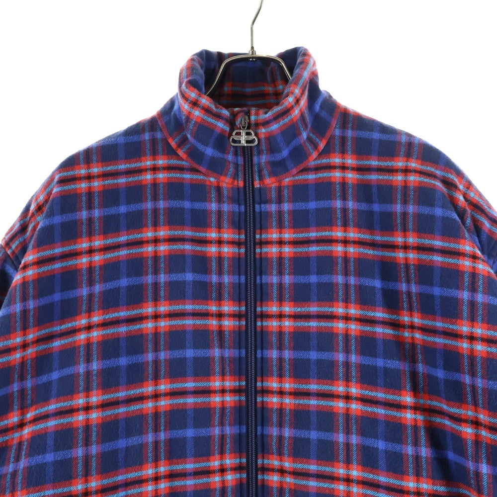 BALENCIAGA(バレンシアガ) 19AW Oversize Check Jacket オーバーサイズ タータンチェック 中綿ジャケット ブルゾン マルチ 584811 TFM06