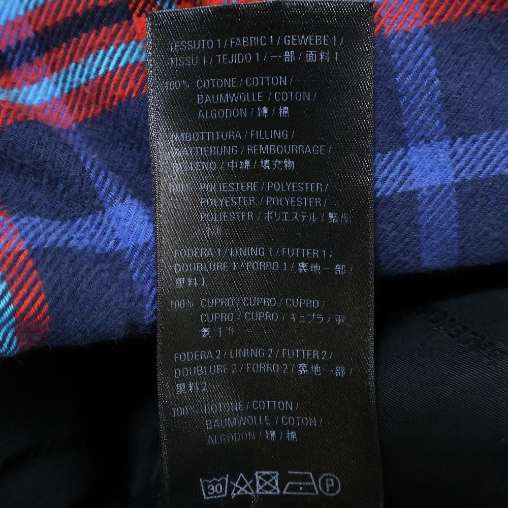 BALENCIAGA(バレンシアガ) 19AW Oversize Check Jacket オーバーサイズ タータンチェック 中綿ジャケット ブルゾン マルチ 584811 TFM06