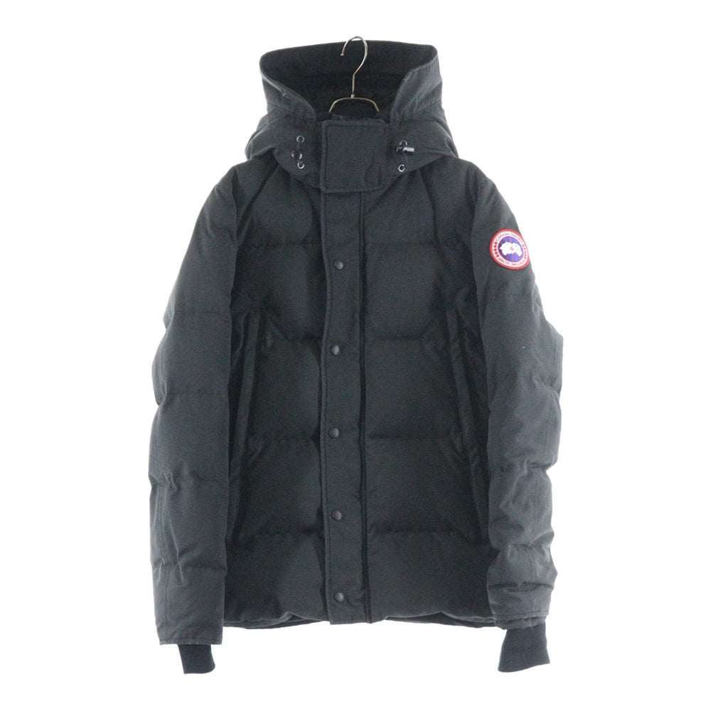 CANADA GOOSE(カナダグース) WYNDHAM PARKA ロゴワッペン ダウンジャケット ブラック 3808M