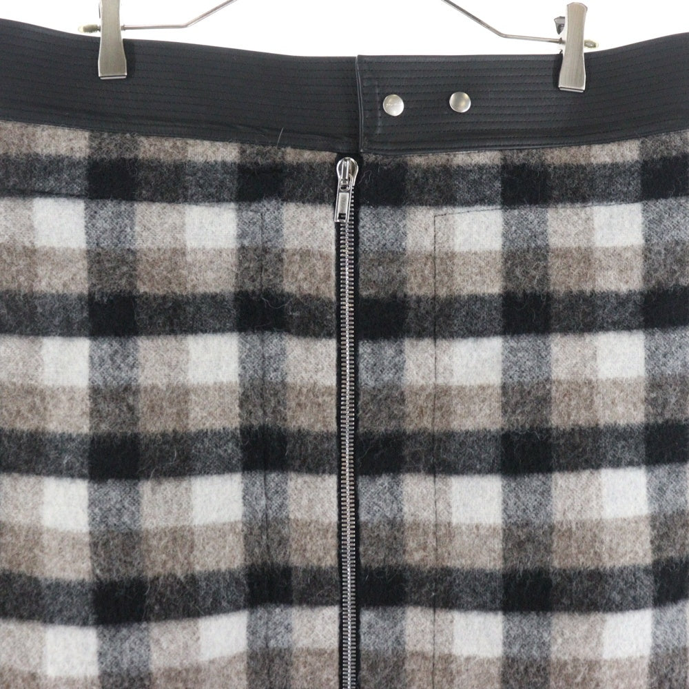Rick Owens(リックオウエンス) 19AW Asymmetric Check Coat アシンメトリーチェックコート ブラウン RP19F5756-WFPLCW