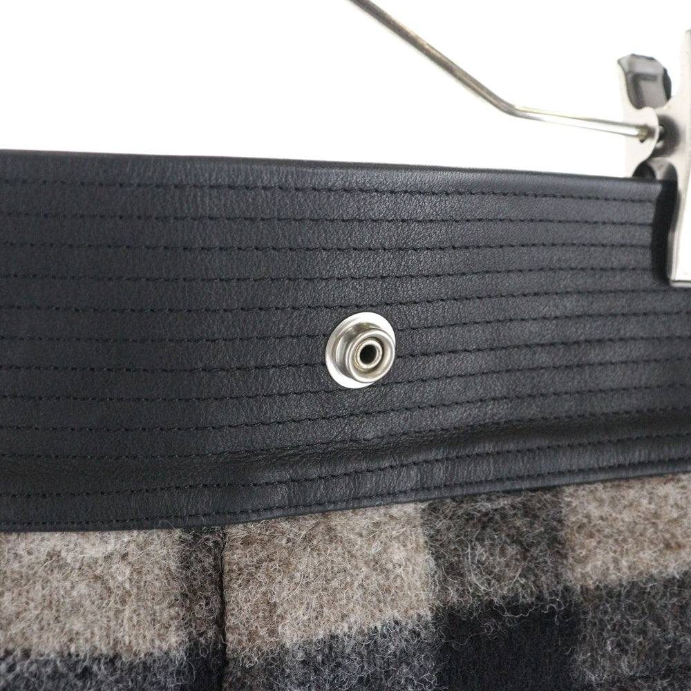 Rick Owens(リックオウエンス) 19AW Asymmetric Check Coat アシンメトリーチェックコート ブラウン RP19F5756-WFPLCW