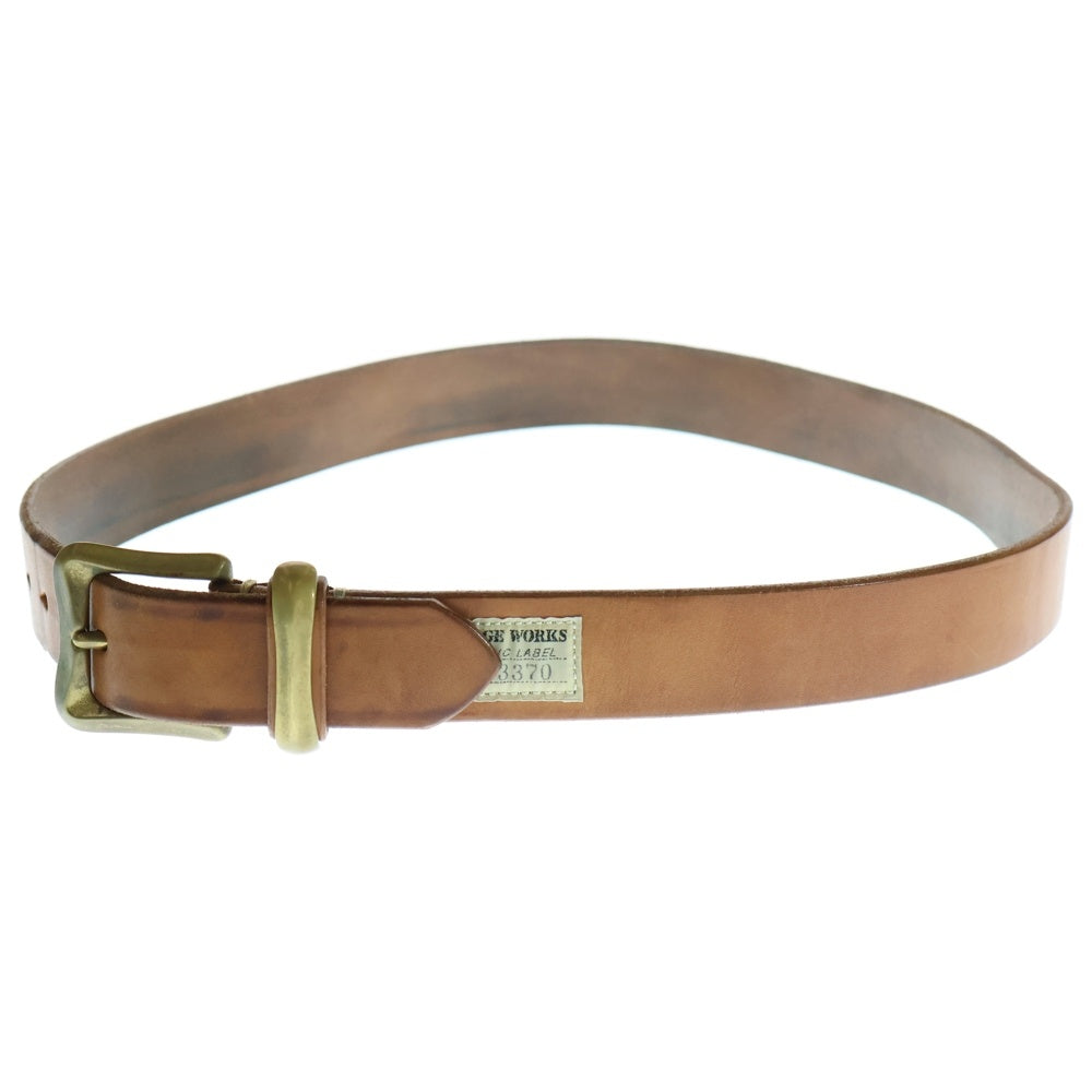 Vintage Works(ヴィンテージワークス) Leather belt 5Hole レザーベルト ブラウン DH5675