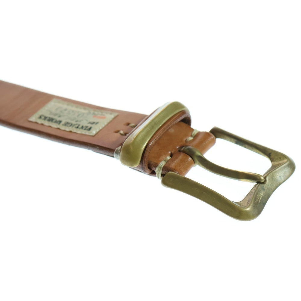 Vintage Works(ヴィンテージワークス) Leather belt 5Hole レザーベルト ブラウン DH5675