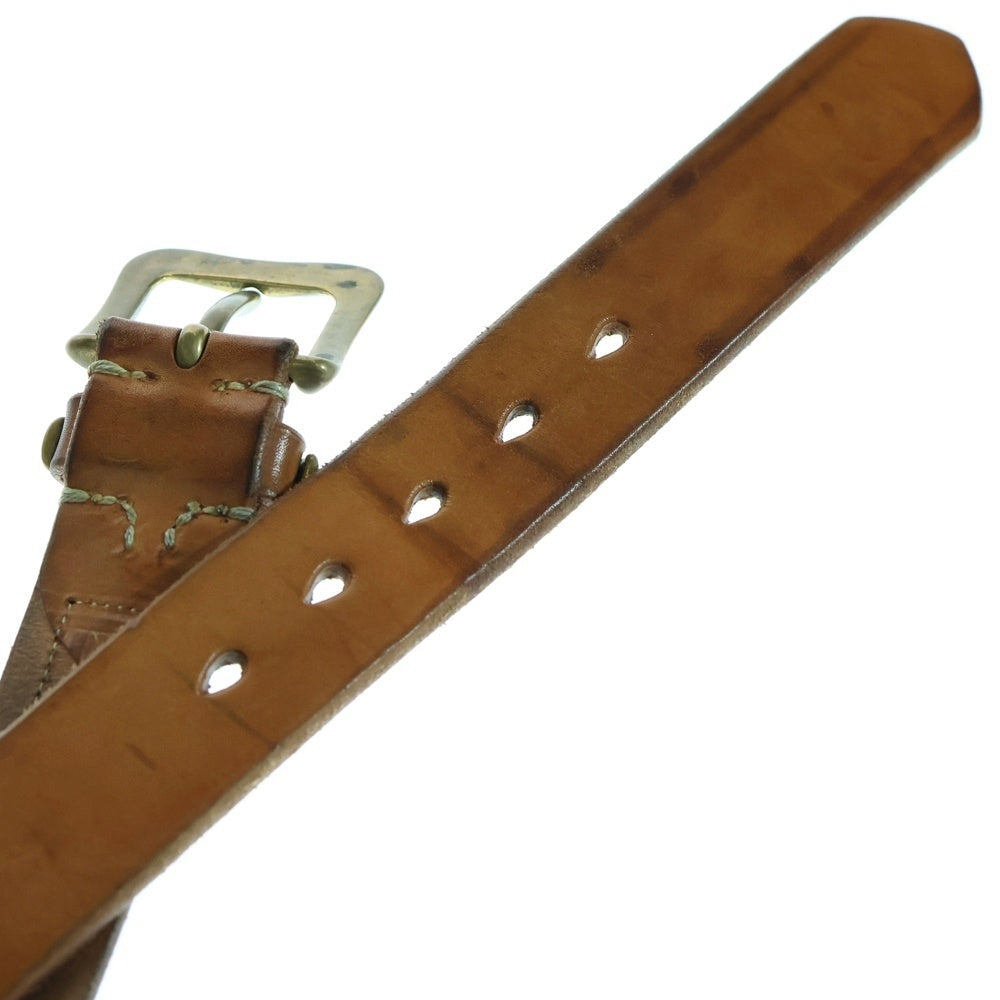 Vintage Works(ヴィンテージワークス) Leather belt 5Hole レザーベルト ブラウン DH5675