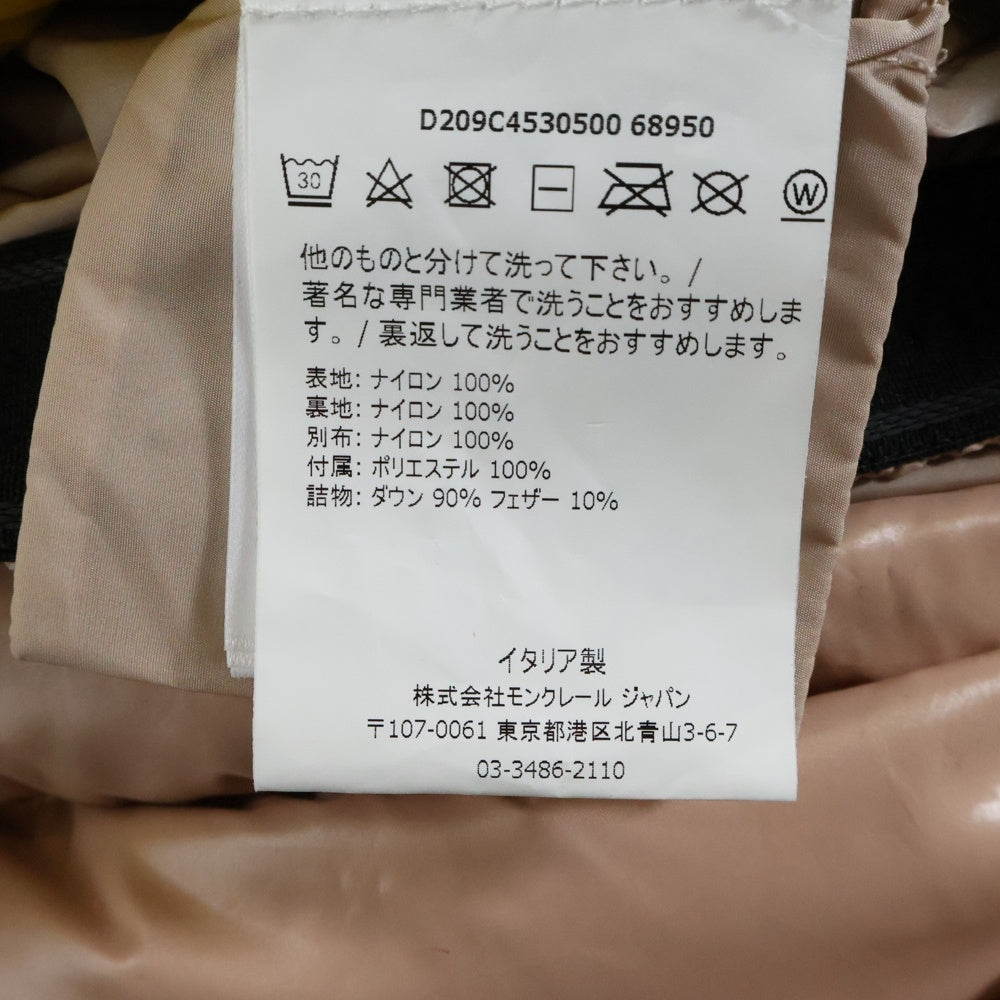 MONCLER GENIUS(モンクレール ジーニアス) GINERVA GIUBBOTTO ジュネーブ ロゴワッペン ダウンジャケット イエロー レディース D209C4530500 68950