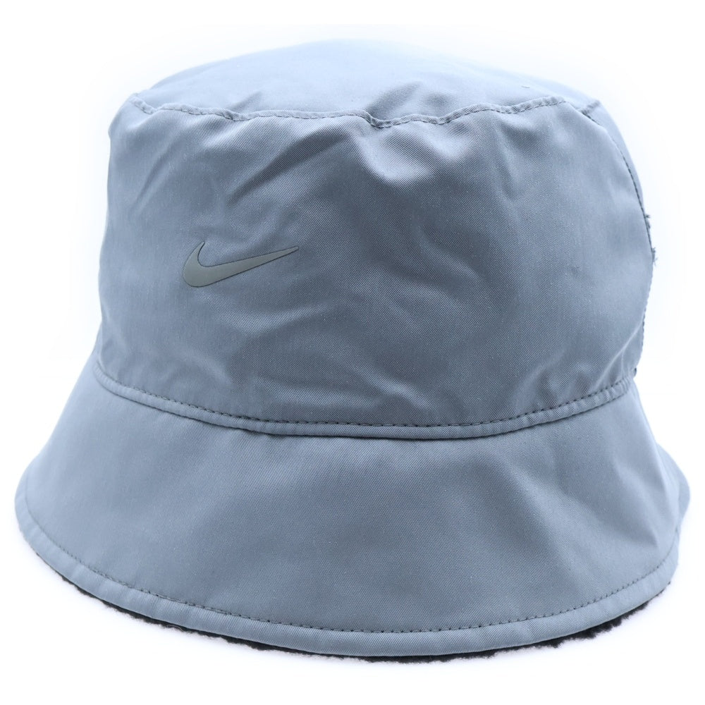 NIKE(ナイキ) REVERSIBLE SHERPA BUCKET リバーシブル ボア ナイロンバケットハット 帽子 ブラック/グレー