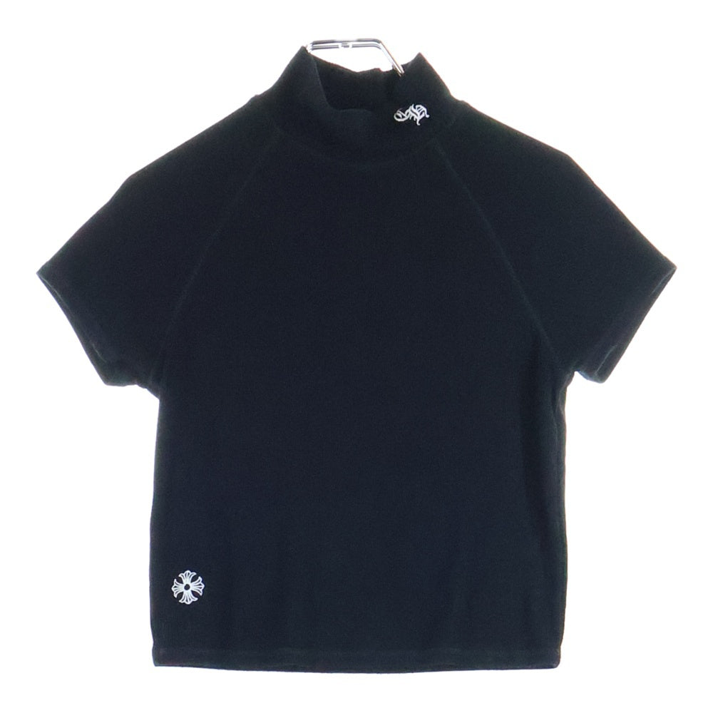 CHROME HEARTS(クロムハーツ) BAD SEEDS MOCK CHロゴ刺繍 半袖ニットTシャツ トップス レディース ブラック