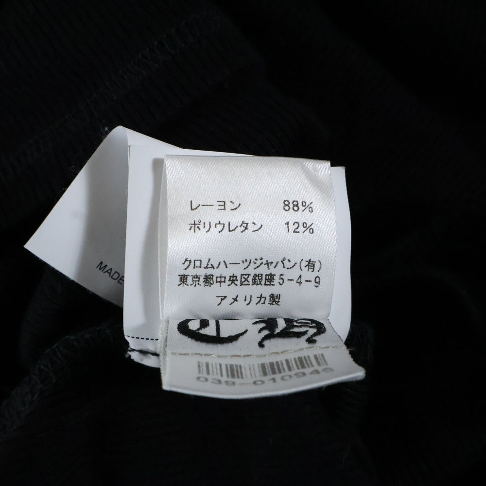 CHROME HEARTS(クロムハーツ) BAD SEEDS MOCK CHロゴ刺繍 半袖ニットTシャツ トップス レディース ブラック