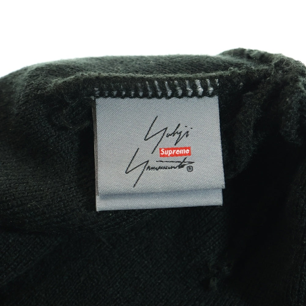 SUPREME(シュプリーム) 20AW ×Yohji Yamamoto New Era Beanie ヨウジヤマモト ニューエラ ロゴ刺繍ビーニー ニット帽 帽子 ブラック