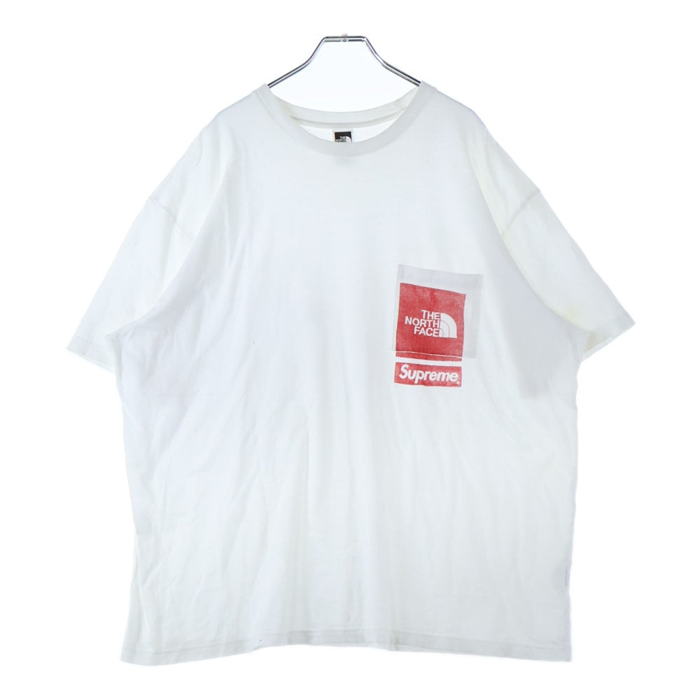 SUPREME(シュプリーム) 23SS ×THE NORTH FACE Printed Pocket Tee ポケットプリント 半袖Tシャツ ホワイト NT02309I