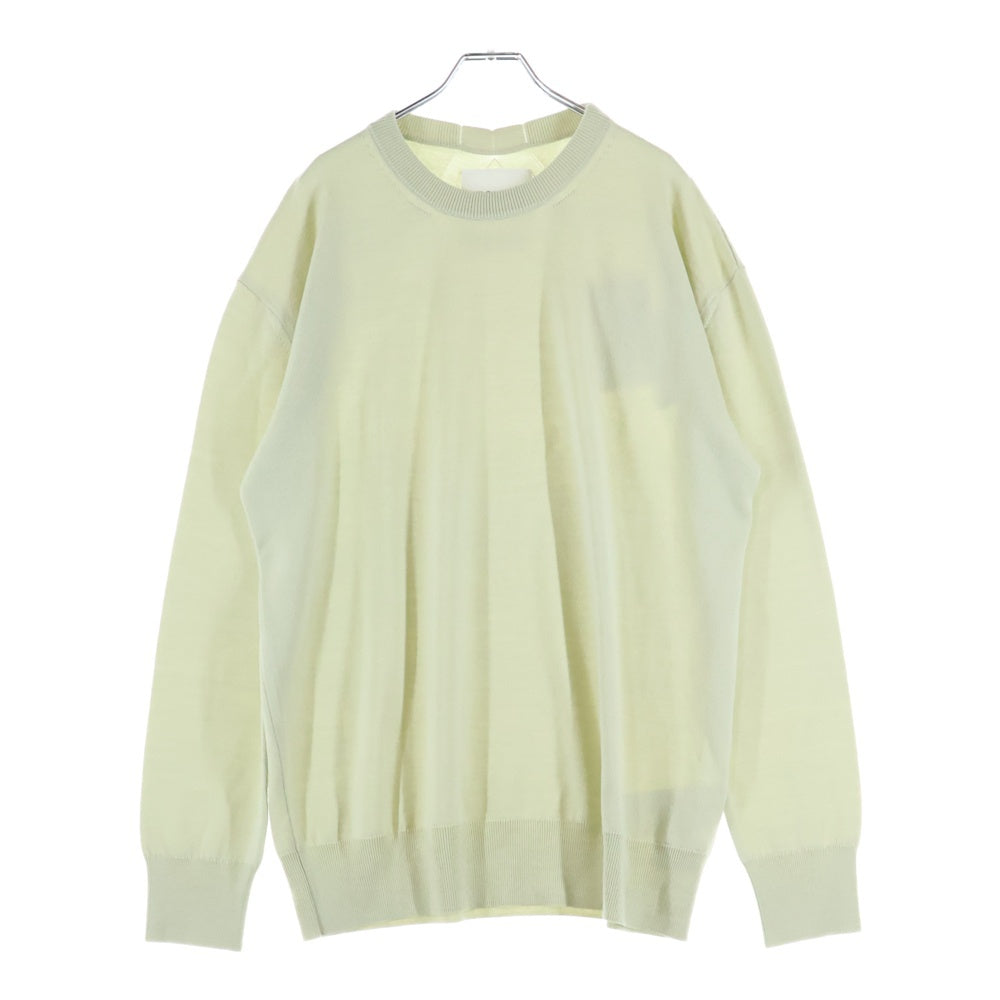 JIL SANDER(ジルサンダー) 23AW SWEATER CN LS クルーネック ウールニットセーター グリーン J23GP0003 J14532
