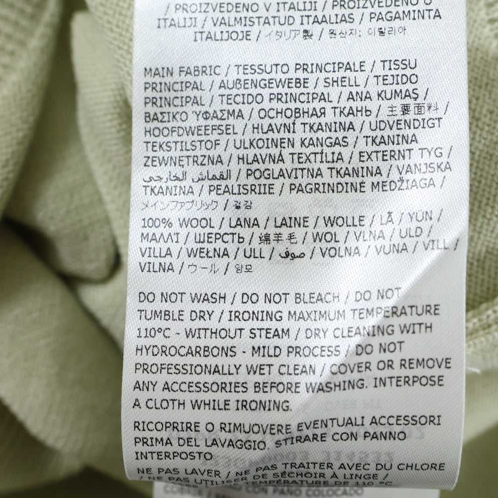 JIL SANDER(ジルサンダー) 23AW SWEATER CN LS クルーネック ウールニットセーター グリーン J23GP0003 J14532