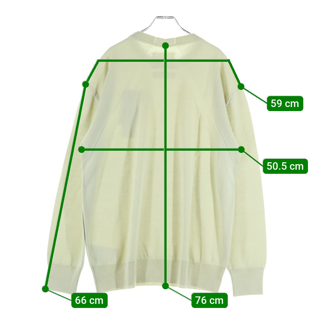 JIL SANDER(ジルサンダー) 23AW SWEATER CN LS クルーネック ウールニットセーター グリーン J23GP0003 J14532