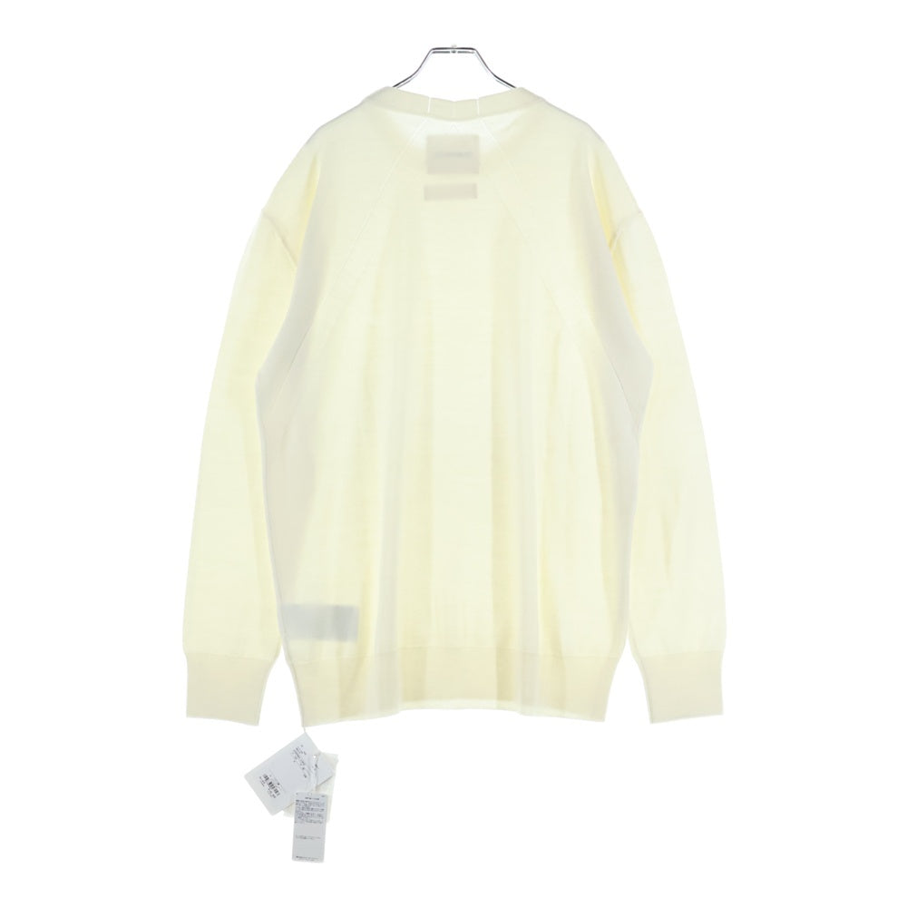 JIL SANDER(ジルサンダー) 23AW SWEATER CN LS クルーネック ウールニットセーター アイボリー J23GP0003 J14532