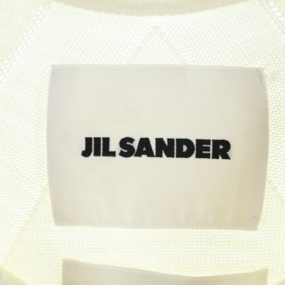 JIL SANDER(ジルサンダー) 23AW SWEATER CN LS クルーネック ウールニットセーター アイボリー J23GP0003 J14532