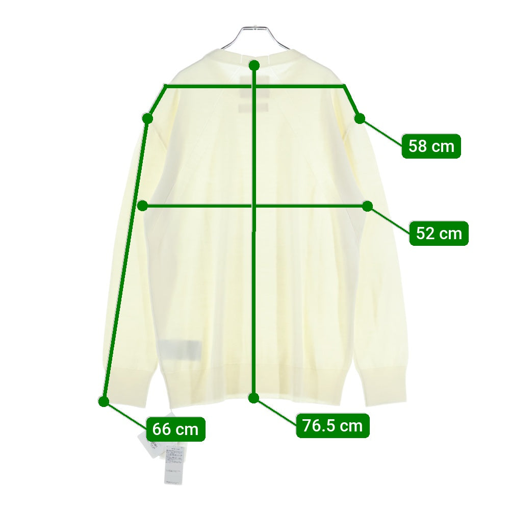 JIL SANDER(ジルサンダー) 23AW SWEATER CN LS クルーネック ウールニットセーター アイボリー J23GP0003 J14532