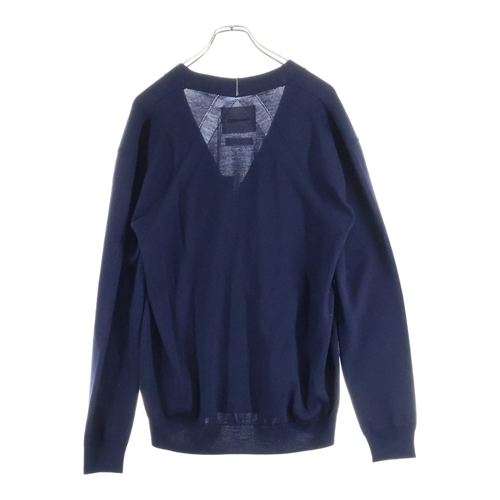 JIL SANDER(ジルサンダー) 24AW KNIT CARDIGAN ウールニットカーディガン ネイビー J23GP0003 J14532