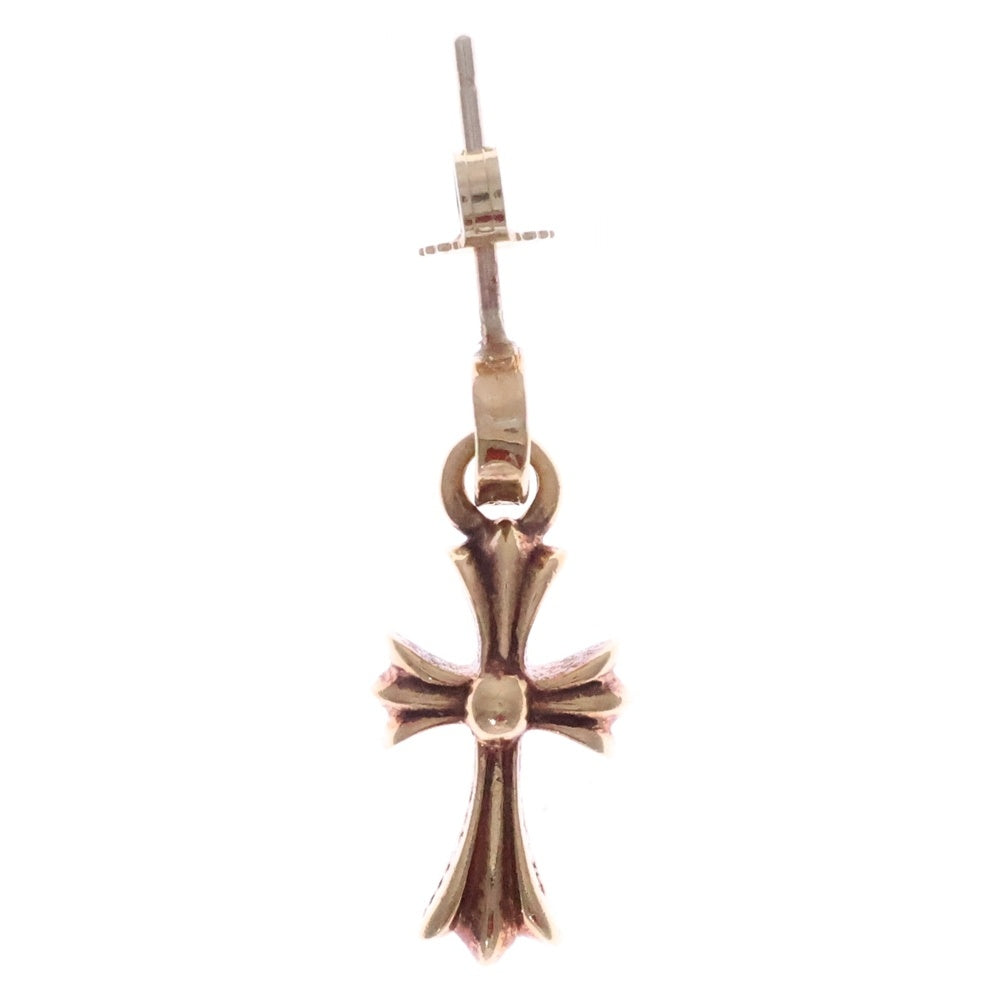 CHROME HEARTS(クロムハーツ) 22K BBY F PPRCHN ベイビーファットクロス ドロップピアス ゴールド
