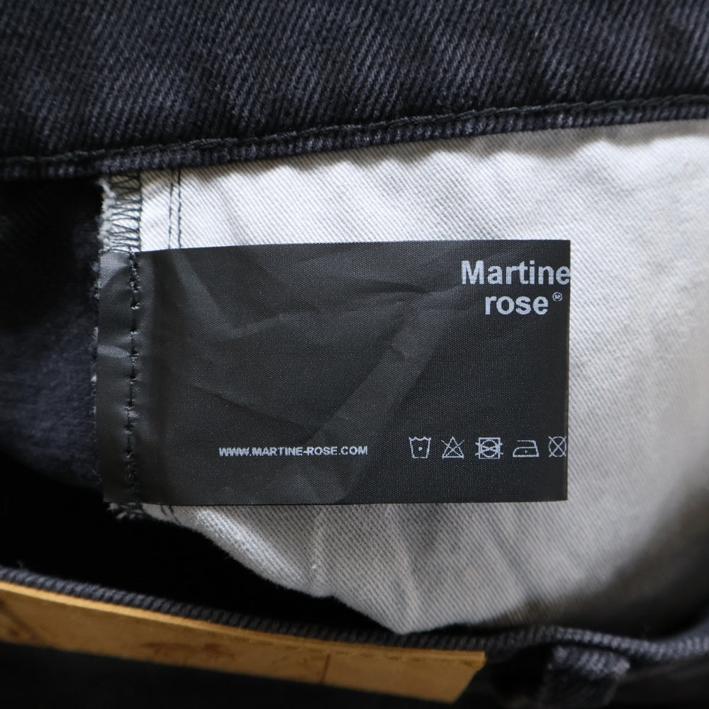 MARTINE ROSE(マーティンローズ) 23AW Wide Leg Jean ワイドデニムパンツ ジーンズ グレー MRAW23-228