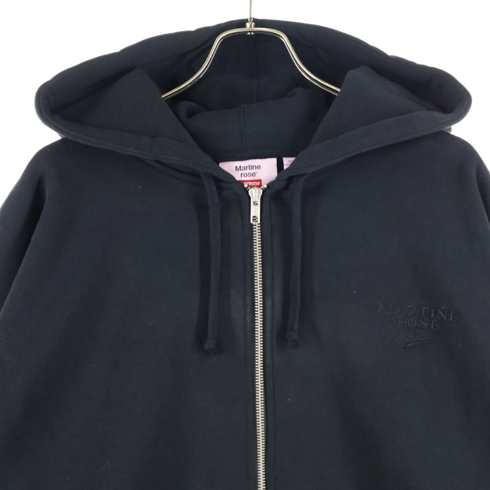 SUPREME(シュプリーム) 24AW ×Martine Rose Towel Zip Up Hooded Sweatshirt マーティンローズ タオルジップアップ スウェットパーカー フーディー ブラック