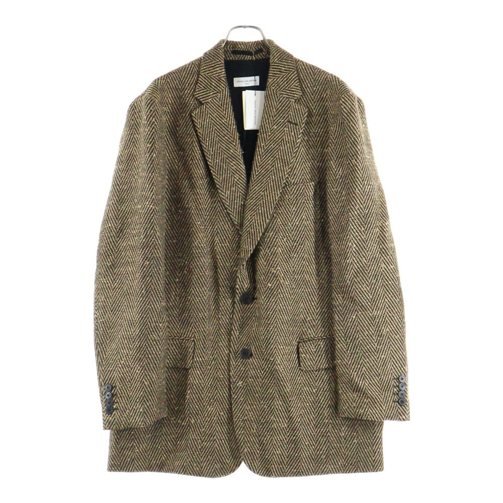 DRIES VAN NOTEN(ドリスヴァンノッテン) 24SS Blunt linen Blend Jacket 2B リネンテーラードジャケット ベージュ