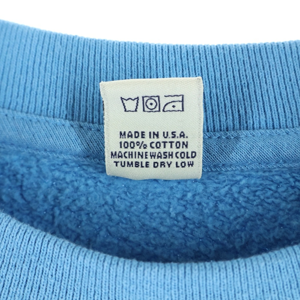 NO BRAND(ノーブランド) SPORTY & RICH(スポーティアンドリッチ) Vendome Sweatshirt クルーネックスウェットトレーナー ブルー