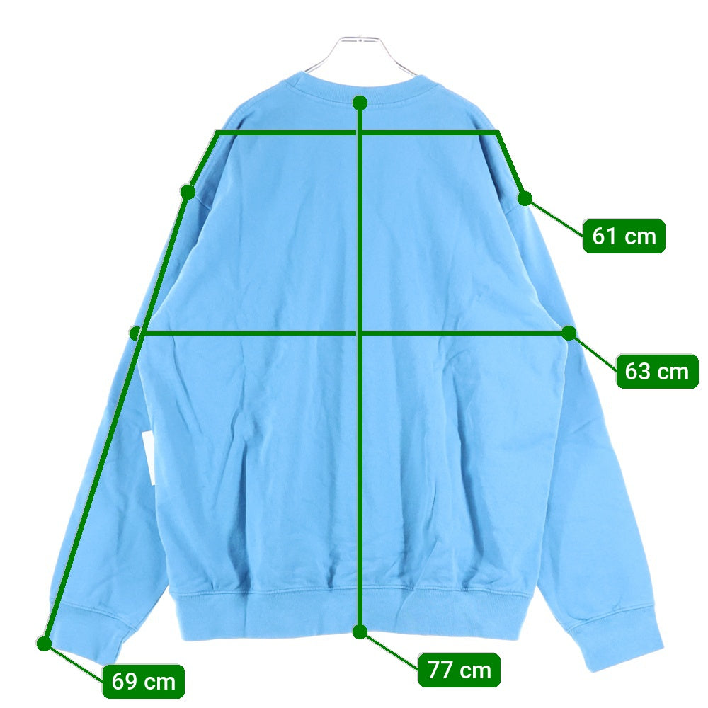 NO BRAND(ノーブランド) SPORTY & RICH(スポーティアンドリッチ) Vendome Sweatshirt クルーネックスウェットトレーナー ブルー