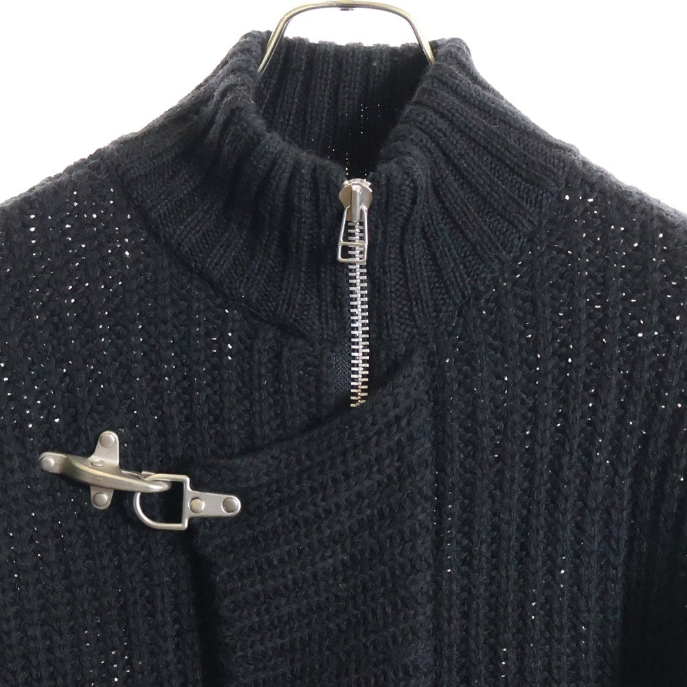 JOHN LAWRENCE SULLIVAN(ジョンローレンスサリバン) 22AW Fireman Knit Cardigan ファイヤーマン ニットカーディガン ブラック 4B002-0522-38