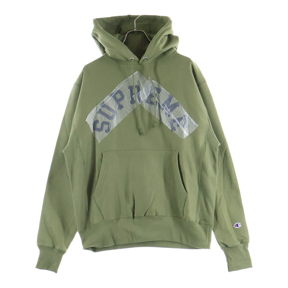 SUPREME(シュプリーム) 25SS Champion Hooded Sweatshirt チャンピオン プルオーバースウェットパーカー フーディー カーキ