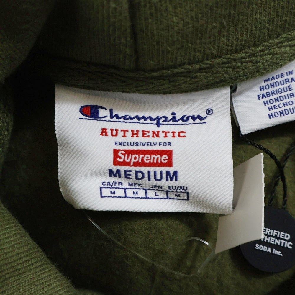 SUPREME(シュプリーム) 25SS Champion Hooded Sweatshirt チャンピオン プルオーバースウェットパーカー フーディー カーキ