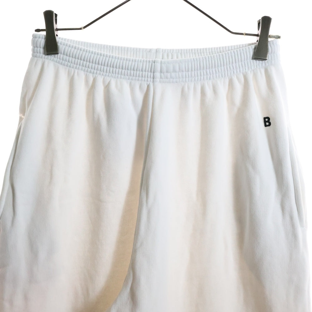 BALENCIAGA(バレンシアガ) Sweatpants Bロゴ刺繍 スウェットパンツ ホワイト 542677 TCV32
