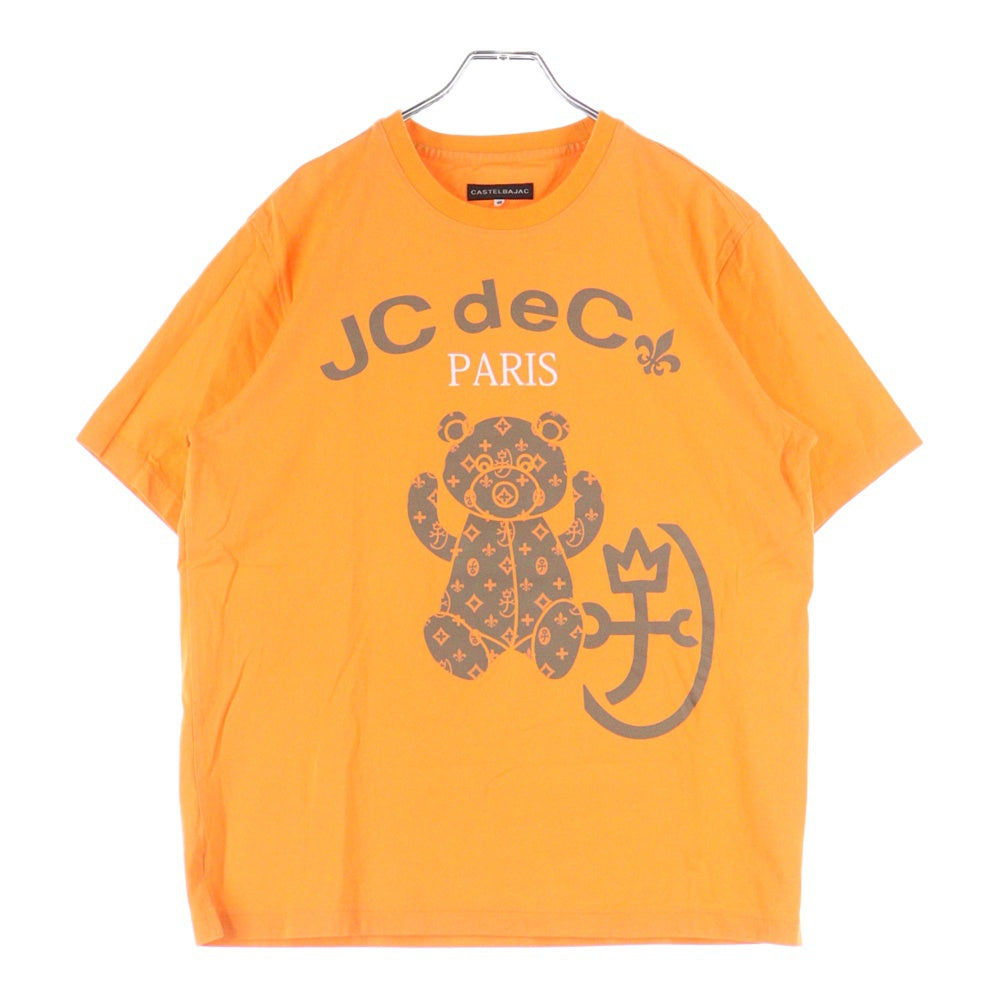 CASTELBAJAC(カステルバジャック) Bear T-Shirt ベアプリント 半袖Tシャツ オレンジ 7213172120