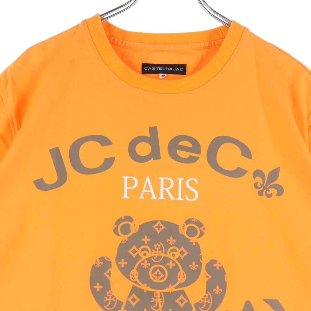 CASTELBAJAC(カステルバジャック) Bear T-Shirt ベアプリント 半袖Tシャツ オレンジ 7213172120