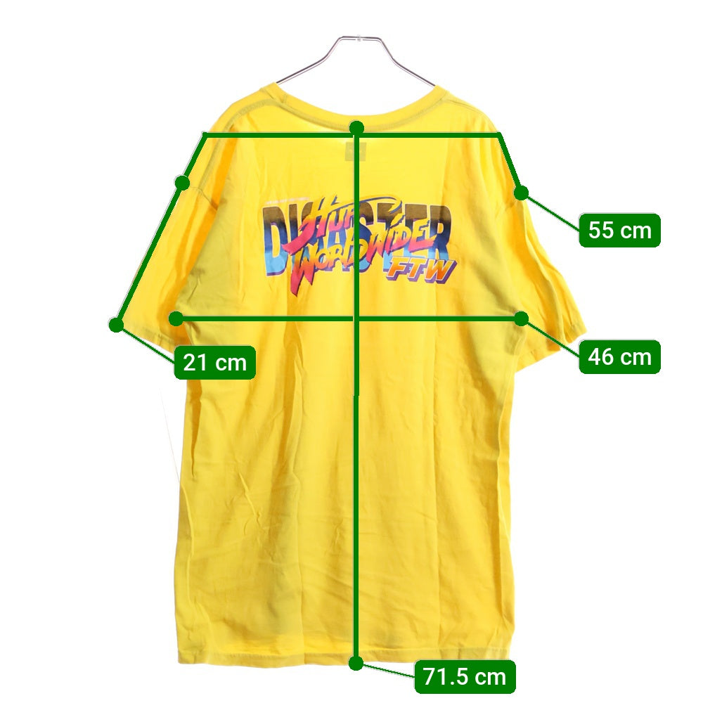 HUF(ハフ) S/S T-SHIRT ロゴプリント 半袖Tシャツ イエロー