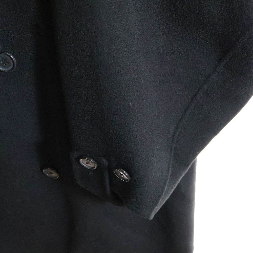 J.W.ANDERSON(ジェー ダブリュー アンダーソン) カットオフ ダブルブレスト フーデッドロングコート ブラック CO0264PG1332999